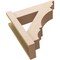 Ekena Millwork 6-in W x 20-in D x 20-in H Balboa Trad Rough Cedar Woodgrain TimberThane Outlooker, Primed Tan OUTUR060X20X20BOA04RCPR - alternate 3